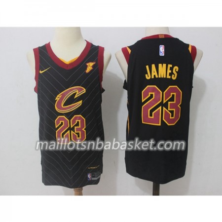 Maillot Homme Cleveland Cavaliers LeBron James 23 Nike 2017-18 Noir Swingman